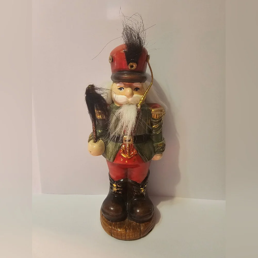 Vintage Collectible Terra Cotta Soldier Nutcracker Figurine Christmas Decor